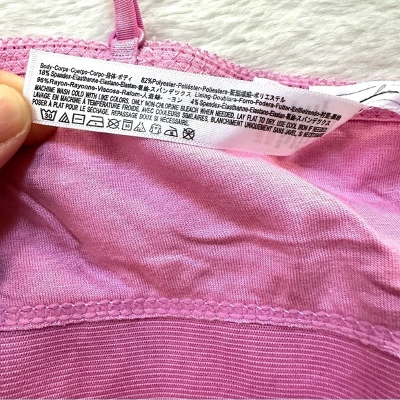 Out From Under Urban Outfitters Pink Red Kisses Bralette S - Picture 11 of 11